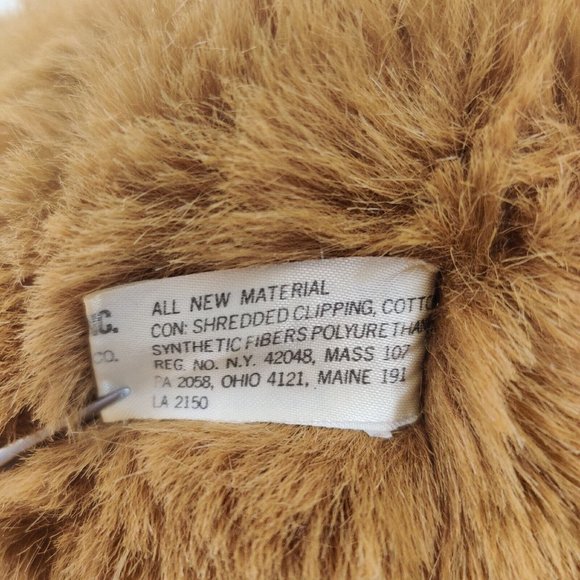A & B Novelty Teddy Bear 1982 Light Brown Plush Stuffed Animal Vintage - Picture 9 of 12